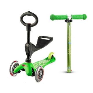 Hulajnoga trójkołowa i jeździk w jednym MINI Micro 3w1 Deluxe GREEN