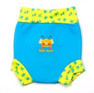 Neoprenowa pieluszka do pływania Happy Nappy turkusowa z żółtym M 3-8m-cy 6-11kg