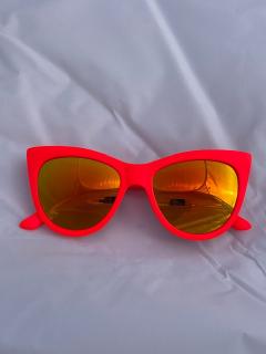 OKULARY NEON COOL oprawka RED FLUO szkło RED X6