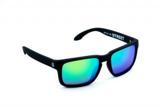 OKULARY NEON STREET BLACK szkło-X9 GREEN CAT 3