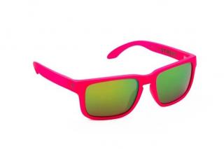 OKULARY NEON STREET Pink FLUO szkło-X9 GREEN CAT 3