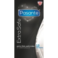 Pasante Extra Safe z dodatkowym lubrykantem 12 sztuk w kartoniku