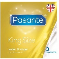 Prezerwatywy dłuższe i szersze 3 sztuki Pasante King Size