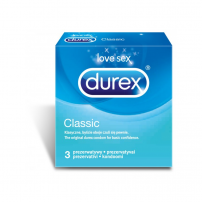 Prezerwatywy Durex Classic 3 sztuki - klasyczny model