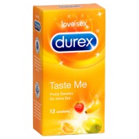 Prezerwatywy Durex Taste  Me 12 sztuk smakowo - zapachowe
