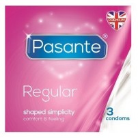 Prezerwatywy Pasante Regular - 3 sztuki  kartonikowe