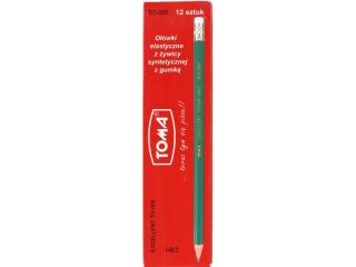 Ołówek Elastyczny Excellent HB2 z gumką, TO-005 8 3, TOMA