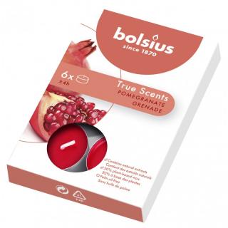 Bolsius True Scents, Granat, podgrzewacz 6szt, 4 godziny