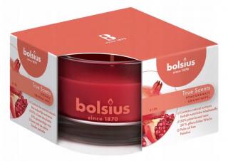 Bolsius True Scents, Granat, świeca w szkle 50/80mm