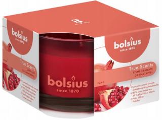 Bolsius True Scents, Granat, świeca w szkle 63/90mm