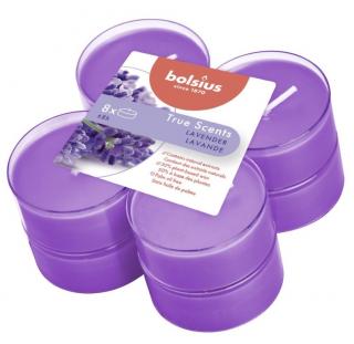 Bolsius True Scents, Lawenda, podgrzewacz maxi 8szt, 8 godzin