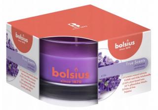 Bolsius True Scents, Lawenda, świeca w szkle 50/80mm