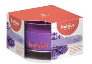 Bolsius True Scents, Lawenda, świeca w szkle 63/90mm