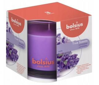 Bolsius True Scents, Lawenda, świeca w szkle 95/95mm