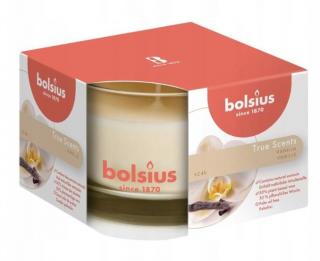 Bolsius True Scents, Wanilia, świeca w szkle 63/90mm