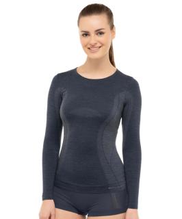Brubeck koszulka damska Comfort Wool LS1161W