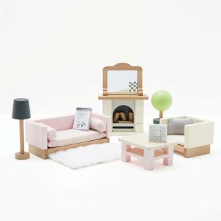 Drewniane mebelki do domku dla lalek salon Daisylane, zestaw Le Toy Van