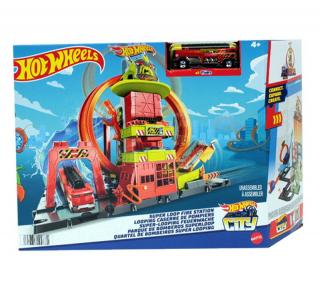 HOT WHEELS REMIZA STRAŻACKA ZESTAW HKX41