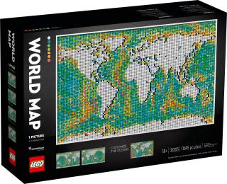 LEGO ART 31203 MAPA ŚWIATA 11695 elementów