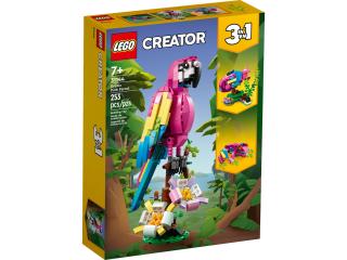 LEGO CREATOR 3w1 31144 - EGZOTYCZNA RÓŻOWA PAPUGA