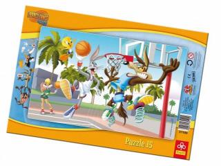 LOONEY TUNES - EDUKACYJNE PUZZLE RAMKOWE 15EL TREFL 31109