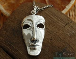 WENECJA - srebrny wisiorek maska
