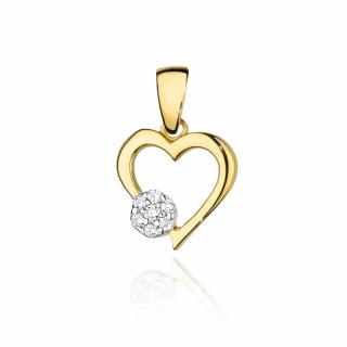 Zawieszka serce S-21 0,06ct