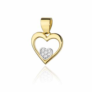 Zawieszka serce S-22 0,05ct