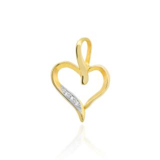 Zawieszka serce S-6 0,015ct