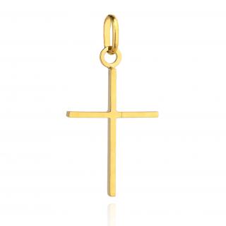 Złoty krzyżyk delikatnie diamentowany pr. 585 (Gramatura: 1.30)