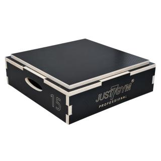 SKRZYNIA DREWNIANA PLYOMETRYCZNA BOX 56X56X15CM JUST7GYM PROFESSIONAL