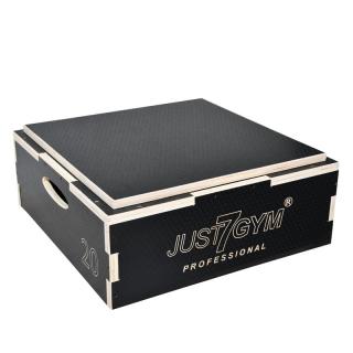 SKRZYNIA DREWNIANA PLYOMETRYCZNA BOX 56X56X20CM JUST7GYM PROFESSIONAL