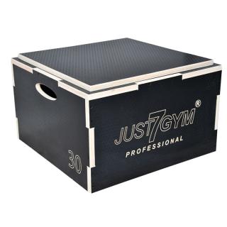 SKRZYNIA DREWNIANA PLYOMETRYCZNA BOX 56X56X30CM JUST7GYM PROFESSIONAL