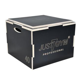 SKRZYNIA DREWNIANA PLYOMETRYCZNA BOX 56X56X40CM JUST7GYM PROFESSIONAL