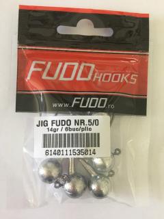 GŁÓWKA JIGOWA FUDO HOOKS #5/0 14 GR 6 SZTUK