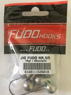 GŁÓWKA JIGOWA FUDO HOOKS #5/0 18 GR 6 SZTUK