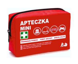 Apteczka MINI PLUS - DIN 13167 Poręczna apteczka przenośna z wyposażeniem