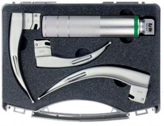 Laryngoskop światłowodowy - zestaw profesjonalny 3.5V z oświetleniem LED