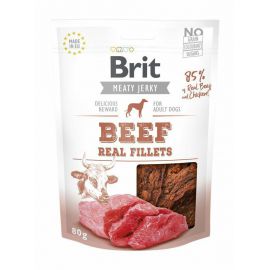 BRIT PIES 200g SNACK JERKY BEEF FILLETS  /8