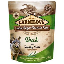 Carnilove Dog Duck  Timothy Grass - kaczka i tymotka łąkowa saszetka 300g