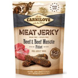 Carnilove Dog Jerky Beef  Beef Fillet - wołowina i filet wołowy 100g