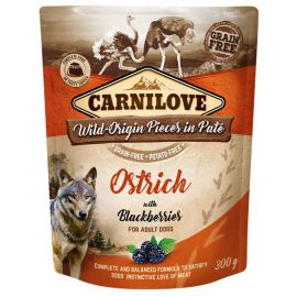 Carnilove Dog Ostrich  Blackberries - struś i jeżyny saszetka 300g