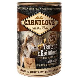 Carnilove Dog Wild Meat Venison  Reindeer Adult - dzik i renifer puszka 400g