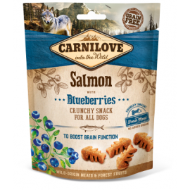 CARNILOVE PIES SNACK CRUNCH SALMON   BLUEBERRIES 200g /6