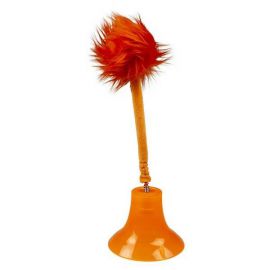 DUVO+ ZAB. KOT POMPON NA PRZYSSAWCE  ORANGE 31,5x10,3x10,3cm   12429