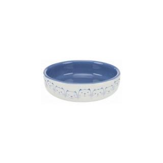 TX-24770 MISKA CER. KOT KRÓTKOPYSKI 0,3l 15 cm JASNONIEBIESKI/BIAŁY
