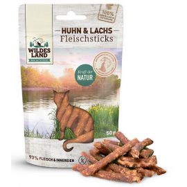 Wildes Land Cat Fleischsticks Huhn  Lachs 50g