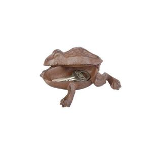 Żeliwna żaba - schowek na klucze