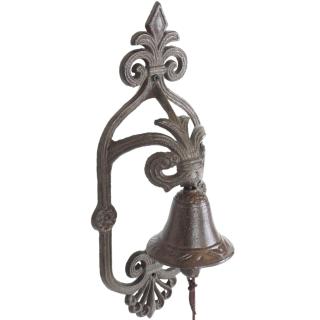 Żeliwny dzwonek ażurowy z lilijką