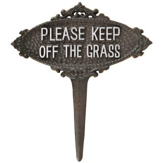 Znak please KEEP OFF the grass